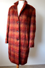 Marella Mohair / Wool Coat Brick Red Size Uk 12