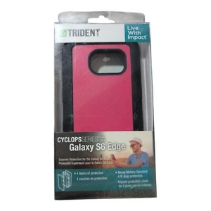 T3. Trident Cyclops Case for Samsung Galaxy S6 Edge - Pink W/ Protector - Picture 1 of 1