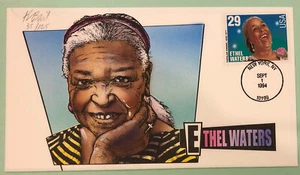 Bevil Hand Painted FDC 1994 Ethel Waters Popular Singer Sc 2851 - Picture 1 of 5
