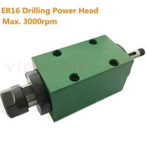 3000rpm ER16 Drilling Spindle Unit Power Head 4Bearing CNC Milling Drill Machine - Picture 1 of 6