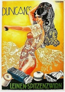 Original vintage poster DUNCAN'S TOP PLY FLAMENCO DANCER c.1935 - Picture 1 of 1