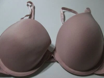 Sujetador H&M Talla 32C Rosa Con Aros Push-Up Correas Ajustables Lencería Foto 1 de 4