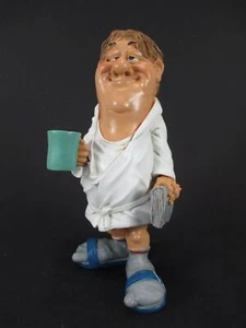 Morgenmuffel Bademantel Funny Beruf Figur Profession 15 cm Neu - Picture 1 of 7