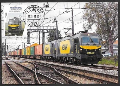 Tren Medway 4703 Carga Portugal Ferrocarril Maxicard Postal 2021 Foto 1 de 2