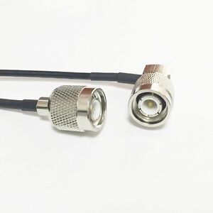 TNC male to TNC male RA angle jumper cable adapter RG174 20cm new HOT WIFI