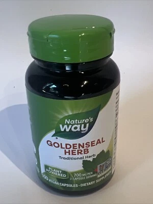 Hierba sello de oro Nature'S Way - 100 cápsulas 700 mg por porción caducidad: 04/2027 Foto 1 de 4