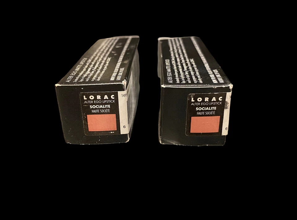 (2)  LORAC ALTER EGO LIPSTICKS SOCIALITE HTF - Image 1 of 1