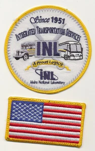 INL Idaho National Lab Integrated Transportation Bus Uniform Embroidered Patches - Picture 1 of 2