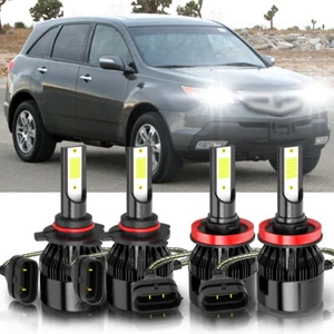 For Acura MDX 2004 2005 2006 4X LED Headlight Bulbs Kit Hi/Lo Beam 6000K White - Picture 1 of 13