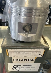 EMGO New Piston Set BSA Motorcycle A65 with cir clips and pins 60 over - Picture 1 of 3