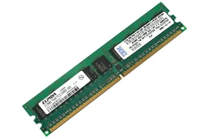 41Y2725 IBM MEMORY 1RX8 512MB PC2-5300E DDR2 - 41Y2726, EBE51ED8AGWA-6E-E - Picture 1 of 7