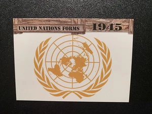 2021 Historic Autographs End of the War 1945  UNITED NATIONS FORMS   Card #112 - Picture 1 of 3