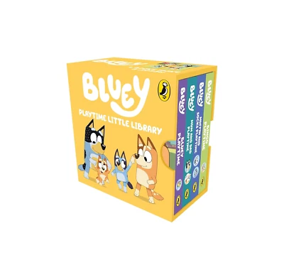 Bluey: Bluey Playtime Little Library: 4 Books in 1 Board book – Picture Book - image 1 of 4