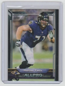 MARSHAL YANDA Ravens 2015 Topps Football #273 ONLY ROOKIE CARD SP RC Future HOF - Picture 1 of 1