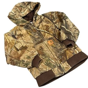 Carhartt Realtree camo vintage coat kids youth 6 boys unisex small hunt jacket - Picture 1 of 7
