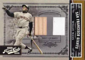 Tarjeta de camiseta Prime Cuts Willie Mays 2005 doble bate #d 50 Giants Hof - Imagen 1 de 1