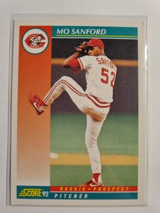 1992 Score MLB Mo Sanford #769 rookie prospect card reds baseball card