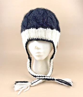 Columbia Gorro Gorra Borlas Negro Tejido Mujer’s Ropa de Esquí Forrado de Vellón Foto 1 de 4