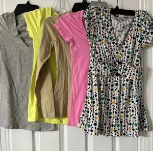 Ambiance Apparel Small Girl Youth Shirts Set Of 5 Mixed Colors New - Picture 1 of 10