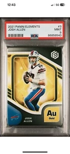 2021 Panini Elements Josh Allen Gold- PSA 9 - POP 2 - Numbered /250 - Picture 1 of 2