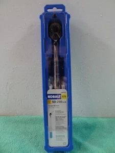 NEU Kobalt 50-250 Zoll-Pfund 1/4 Zoll umschaltbarer Spezialeinsätze Kopf Drehmomentschlüssel #2884730 - Bild 1 von 8