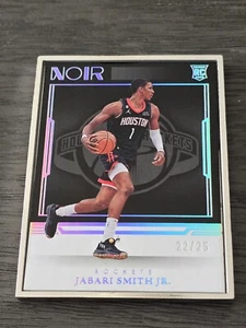 2022-23 Noir Jabari Smith Jr RC /25 Statement Edition Rockets - Picture 1 of 2