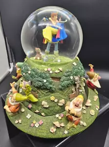 Disney Blancanieves y los siete enanitos Caja Musical Estatuillas Globos de Nieve Funciona - Imagen 1 de 12