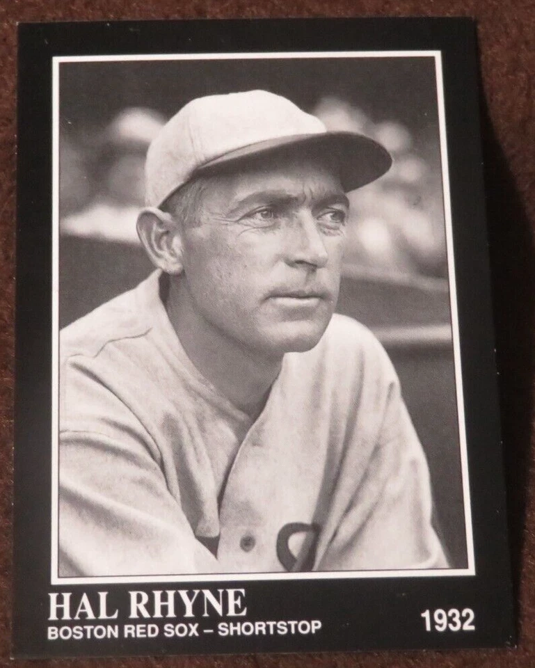 11298 1991 CONLON SPORTING NEWS 1ST PRINT NO MLB LOGO ON BACK HAL RHYNE #195 - Image 1 of 1