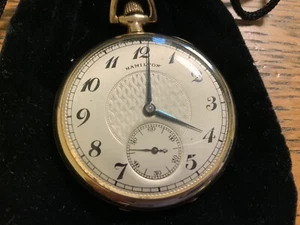 HAMILTON POCKET 17 JEWEL GOLDFARBEN - Bild 1 von 8