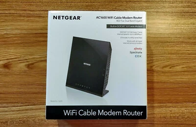 LIGHTLY USED Netgear DOCSIS 3.0 Cable Modem WiFi Router Combo Model C6250-100NAS - Image 1 of 4