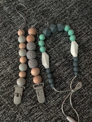 Premium Baby Silicone Pacifier  Clip and necklace  - Image 1 of 3