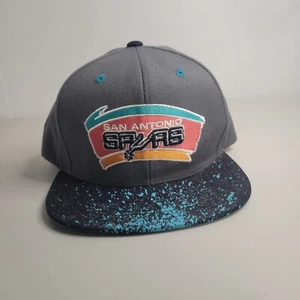 Mitchell & Ness San Antonio Spurs Splatter Snapback NBA Hat Cap - Picture 1 of 5