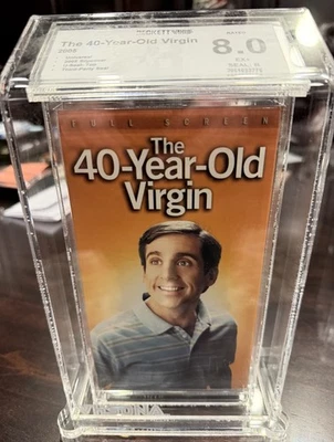 40 Year Old Virgin, Factory Sealed VHS Watermark RARE, BECKETT 8.0 - Image 1 of 3