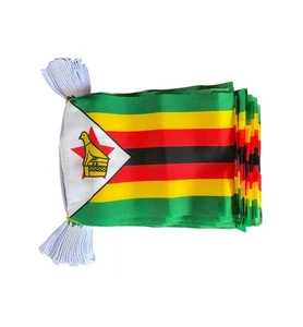 Zimbabwe Flag Bunting - 6m With 20 Flags Celebrating - Picture 1 of 2