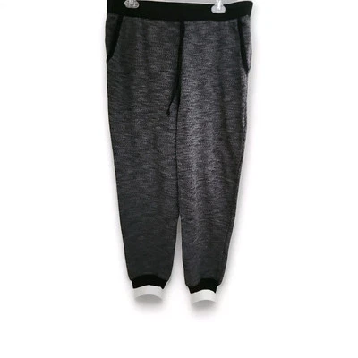 Faded Glory Women’s Plus Lounge Athletic Pants Charcoal Gray  1X (16W) Pockets - Image 1 of 3