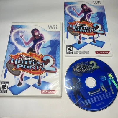 Dance Dance Revolution Hottest Party 2 Nintendo Wii Completo Cib Foto 1 de 2
