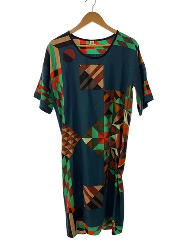 HERMÈS HERMES ALTRO ABITO MANICA CORTA 34 CASHMERE SETA MULTICOLORE ALLOVER