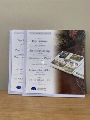 2 Packs Creative Memories 12 X 12 Page Protectors 2004 New! Fits Old Style Album - Image 1 of 4
