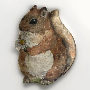 Pier 1 One Imports Melamine Squirrel Plate Forrest Friend Snack Woodland Platter - Picture 1 of 18