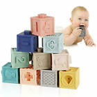 12pcs Baby Blocks Set Squeeze Toddler Toys Soft Attractive Colorful Building Toy