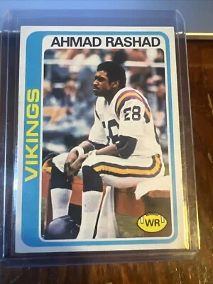 Ahmad Rashad 1978 Topps Football Card #125 EX-NM Range Minnesota Vikings - Image 1 of 4