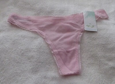 NUEVO CON ETIQUETAS EN GOSSAMER Mujer S/M Rosa Malla Tanga Hip-G Ropa Interior Íntima Foto 1 de 2