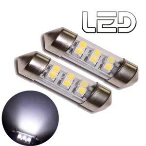 2 Bombillas Lanzadera C7W 39MM 39mm 6 LED SMD Blanco Luz Techo Cabina - Imagen 1 de 2