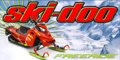 Ski Doo 2016 Freeride Red Polaris Arctic Cat Yamaha Snowmobile Vinyl Banner 