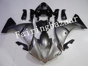 Kit de carenado de plástico ABS 2012-2014 YZF R1 gris mate negro ABS negro - Imagen 1 de 9