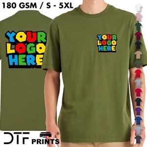 Personalised Mens TShirt Custom Printed T-Shirt Logo Text Photo Stag Hen Tee Top - Picture 1 of 46