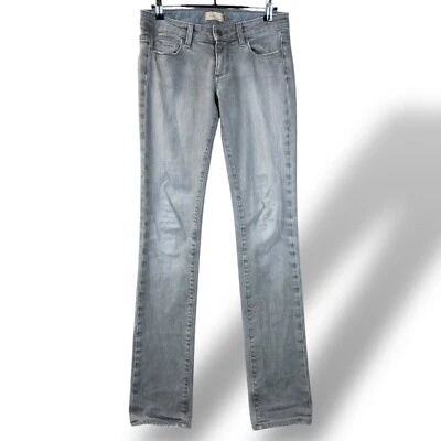 Paige Blue Heights Jeans Womens Sz 27 Grey Premium Denim Low Rise Straight Leg - Image 1 of 4