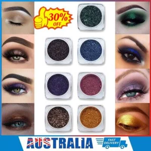 2025 PIGMENT EYESHADOW SHIMMER GLITTER EYE SHADOW CREAM POWDER PALLET MAKEUP✨ - Picture 1 of 24