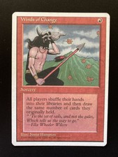 MTG Wind of Change LP- 4th Edition Rare