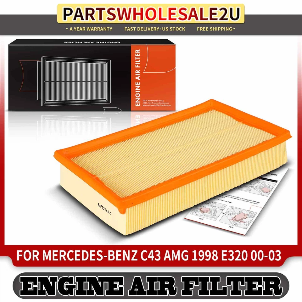 Filtro de aire del motor para Mercedes-Benz C43 AMG 1998 E320 2000-2003 E430 1999-2002 Foto 1 de 4